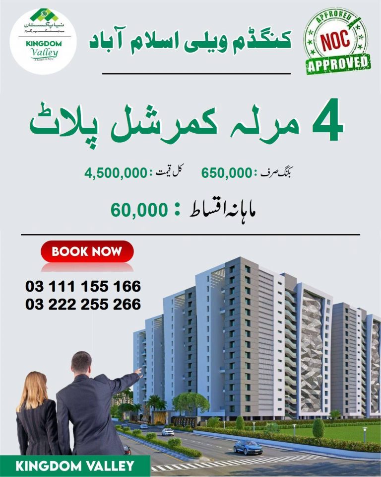 Kingdom Valley 4 Marla Commercial plot for sale